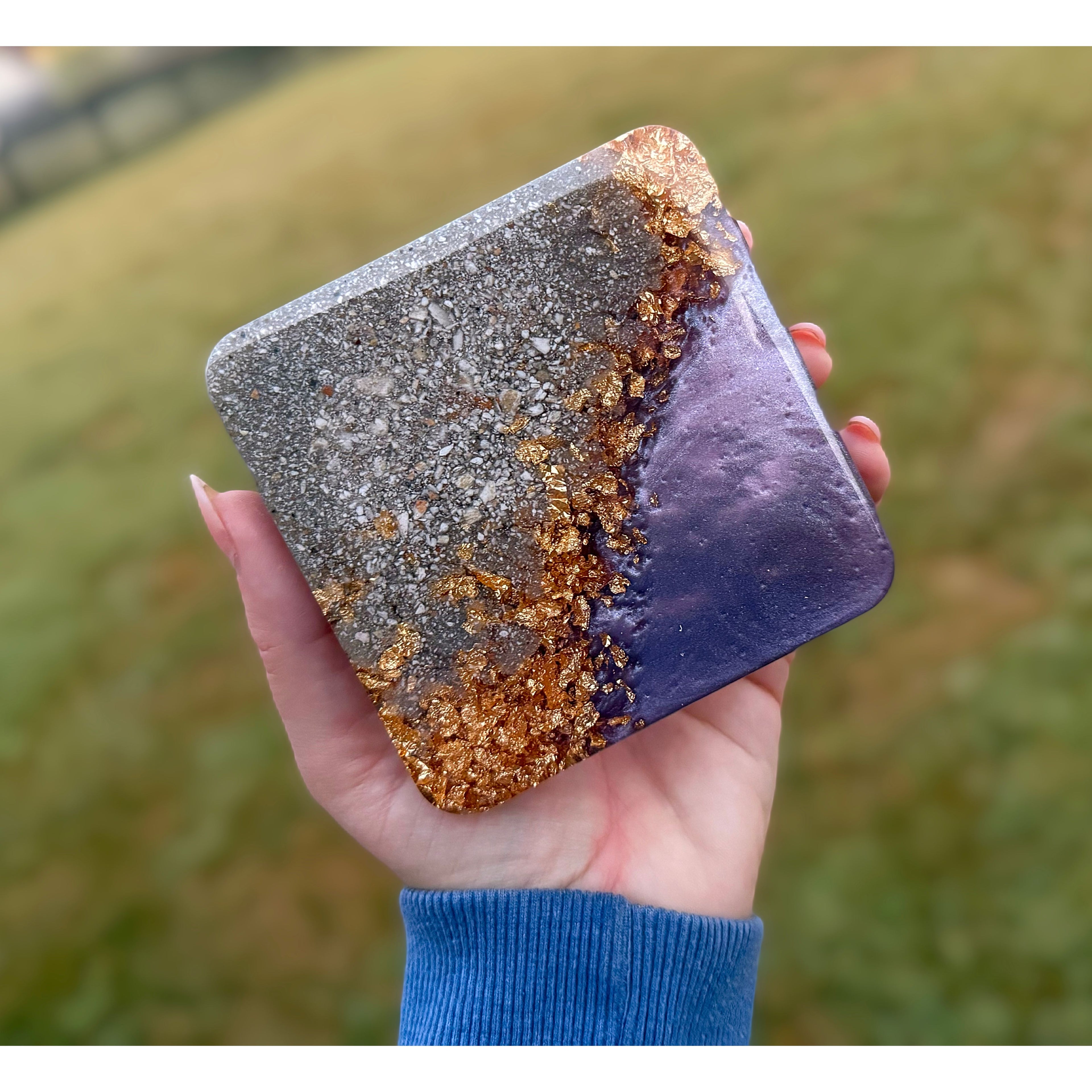 Geode Cremation Coaster
