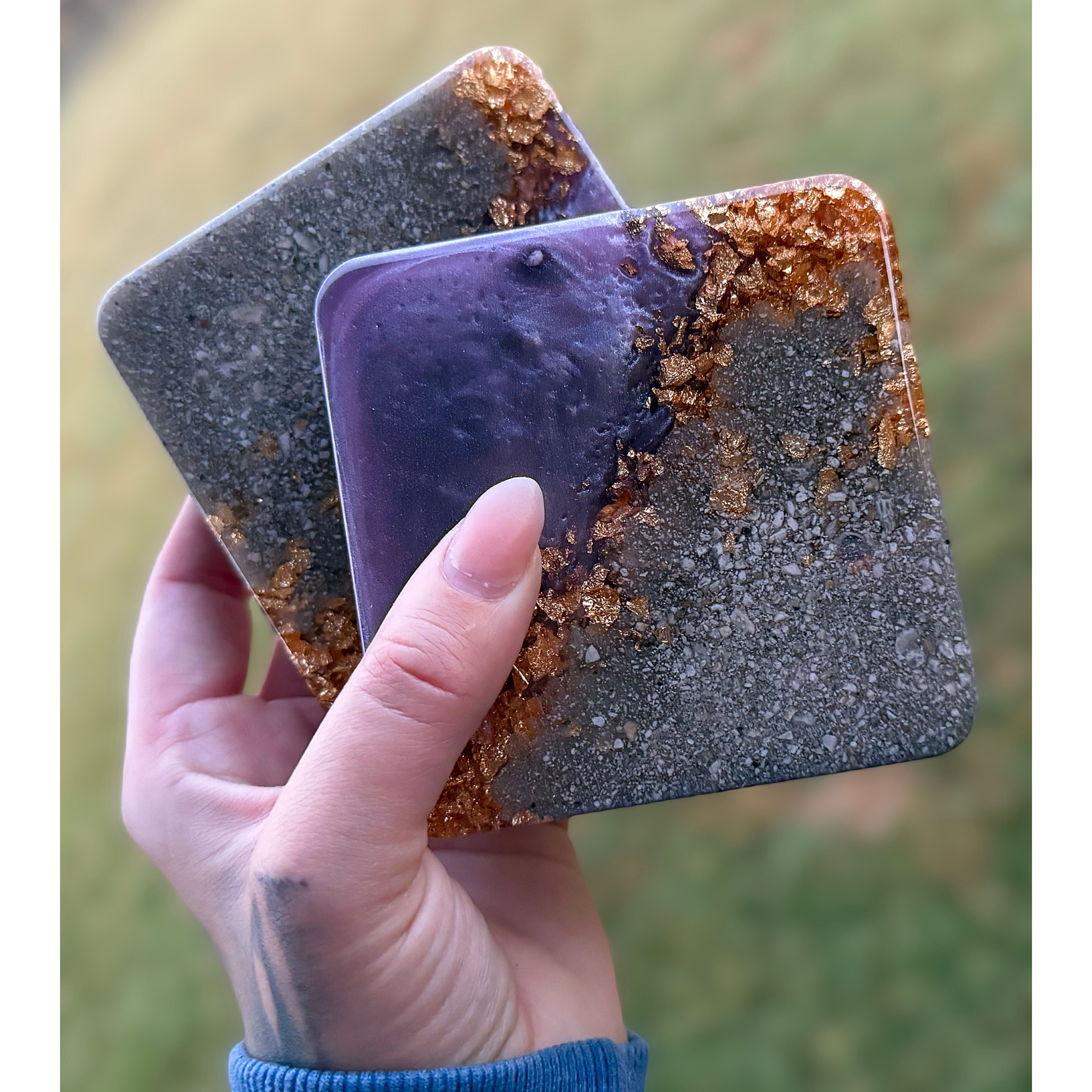 Geode Cremation Coaster