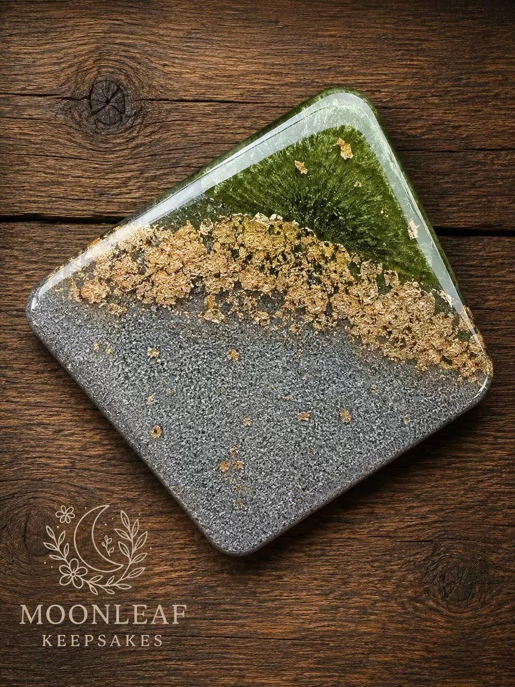 Geode Cremation Coaster