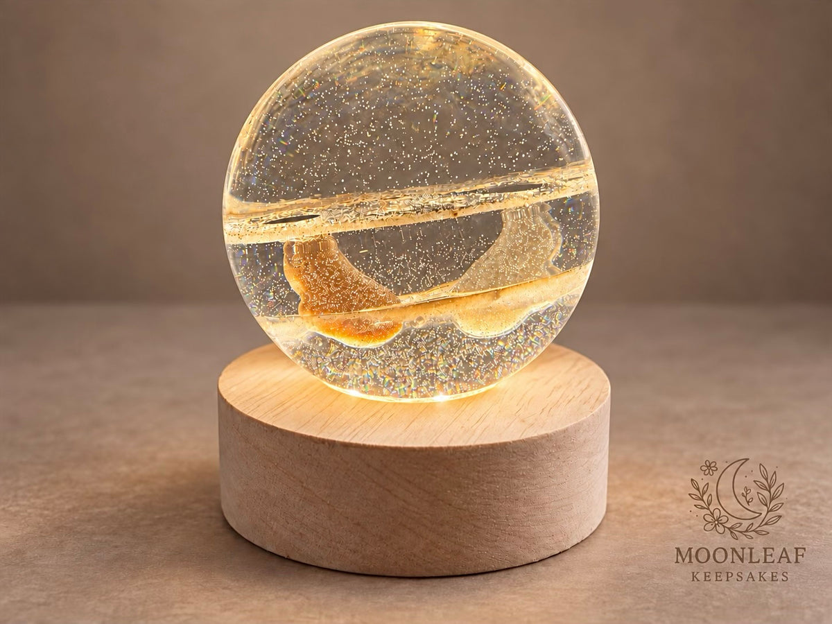 Cremation Globe & Light Base