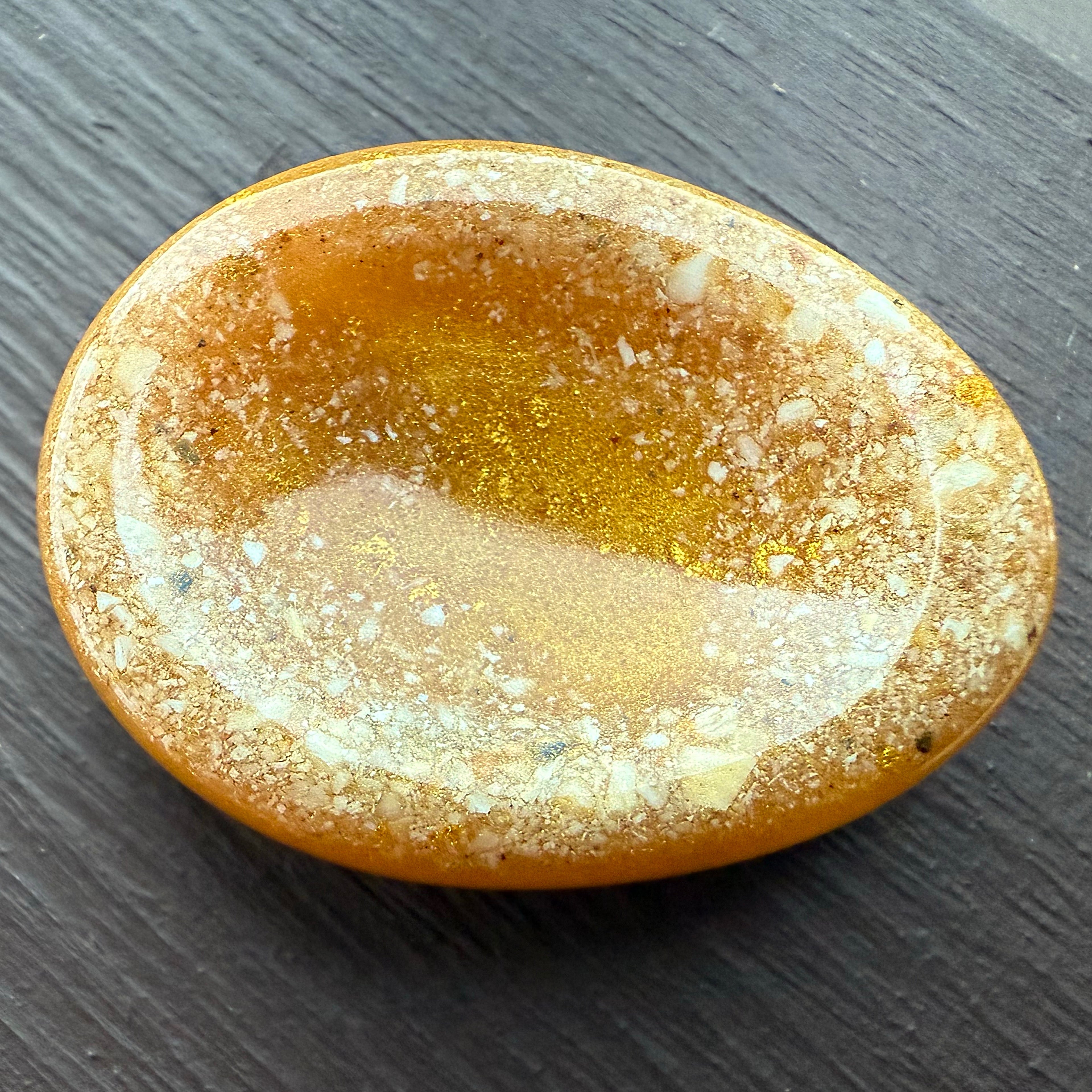Cremation worry stone