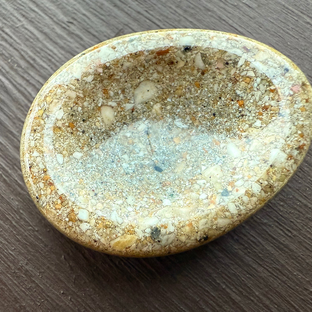 Cremation worry stone