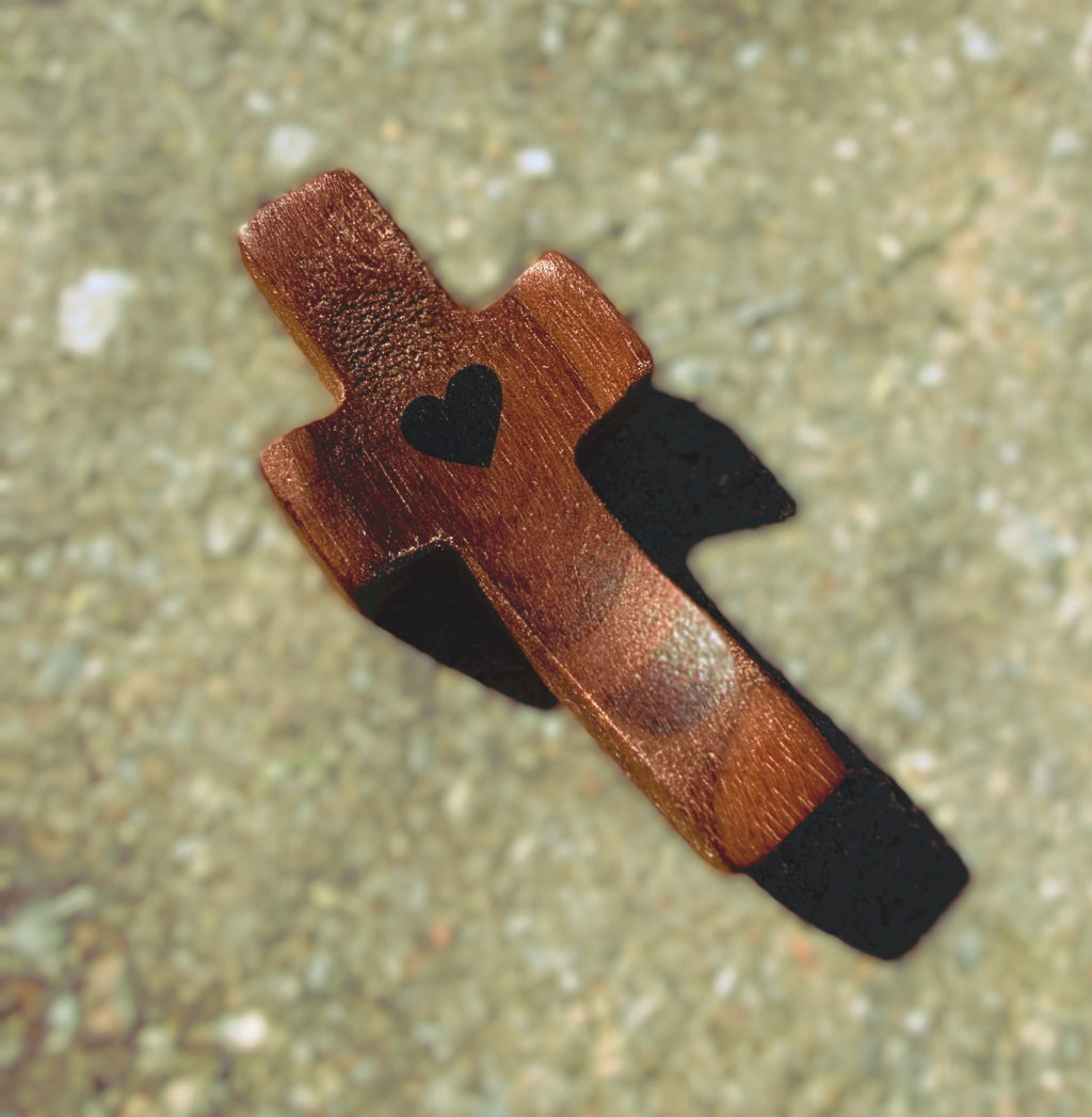 Curved Wooden Prayer Cross