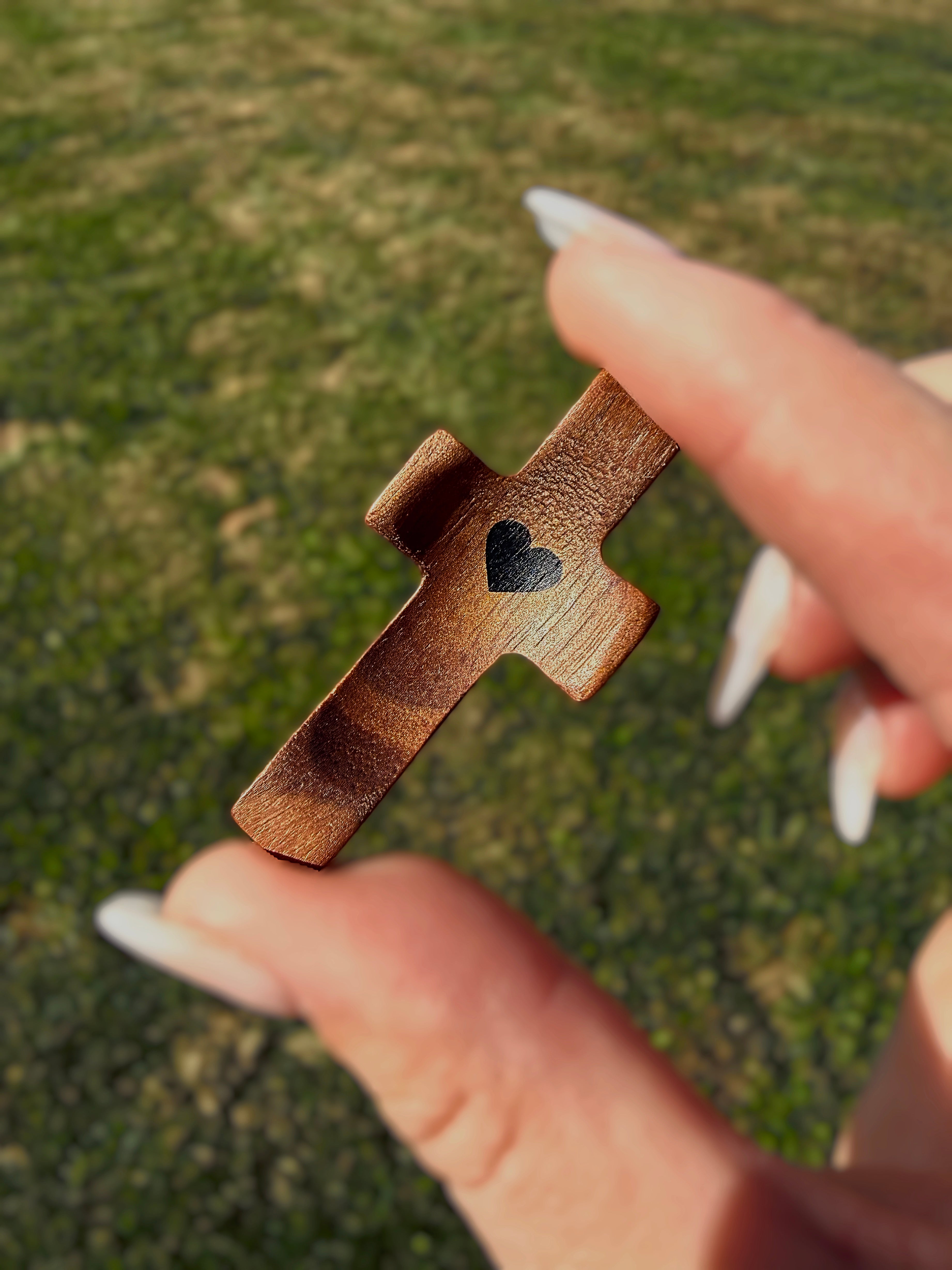 Curved Wooden Prayer Cross